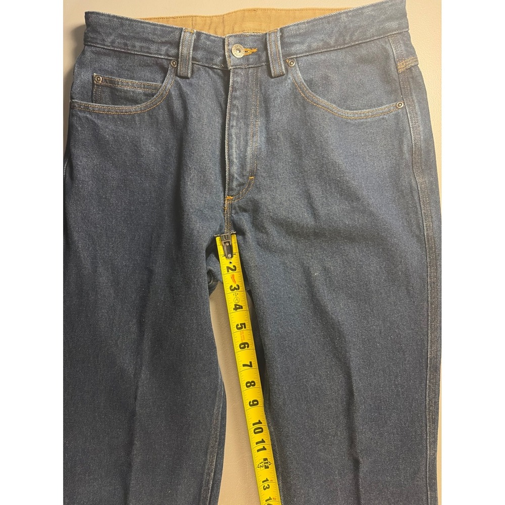 Duluth Trading Co Relaxed Fit Jeans Mens 32x34 Dark Wash Blue 100% Cotton Denim - Picture 5 of 8